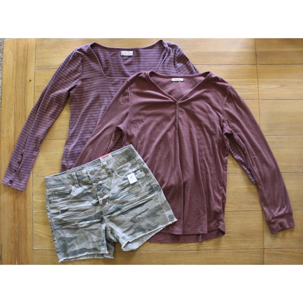 Maurices and Camo Shorts NWT and Preowned Large XL Bundle (3) Piece Lot